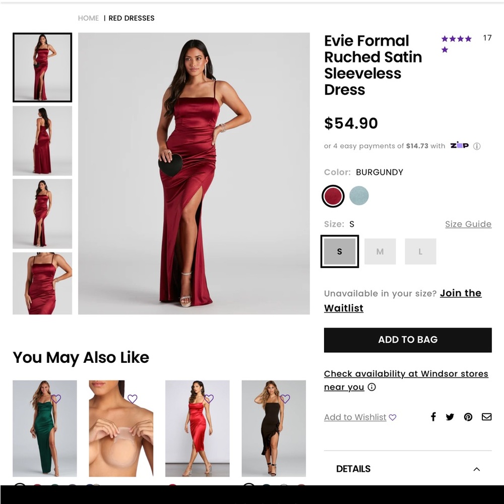 Windsor Satin Dress
